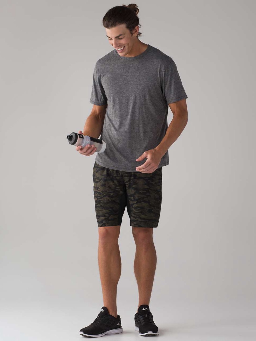 Lululemon Athletica Men's XXL Camo Performance Shorts 9” - Green&Black